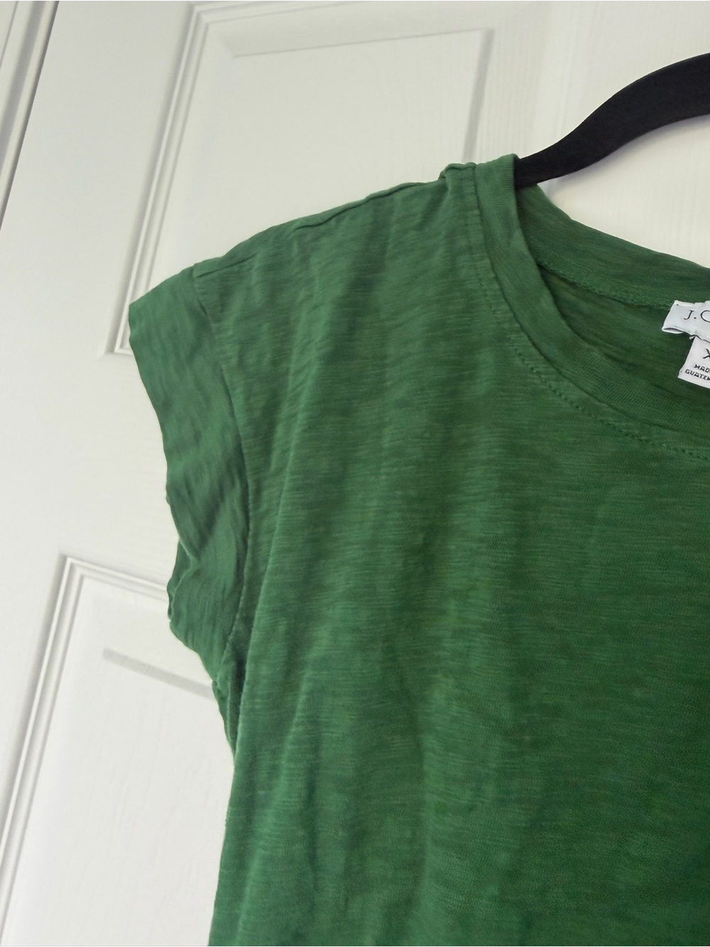 J. Crew Green Short Sleeve Tie Waist T-Shirt Dress Size Extra Small - Picture 3 of 5